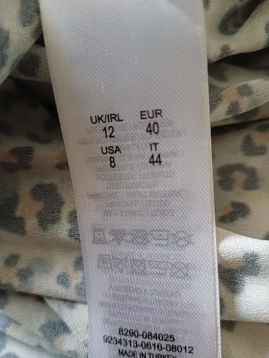 Dluga spódnica w panterkę karbowana