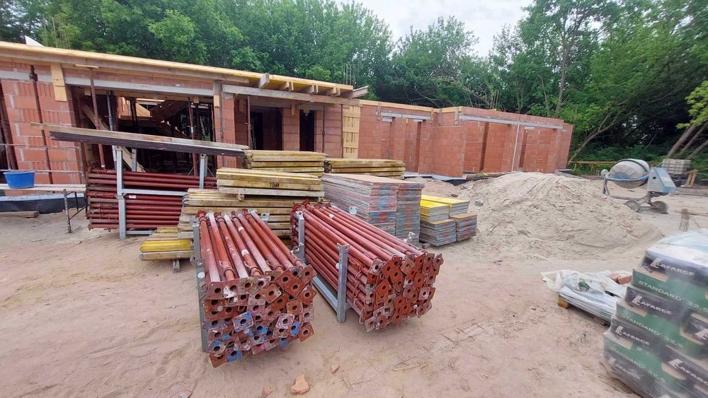 Wynajem szalunków stropowych podpory metalowe stemple budowlane strop