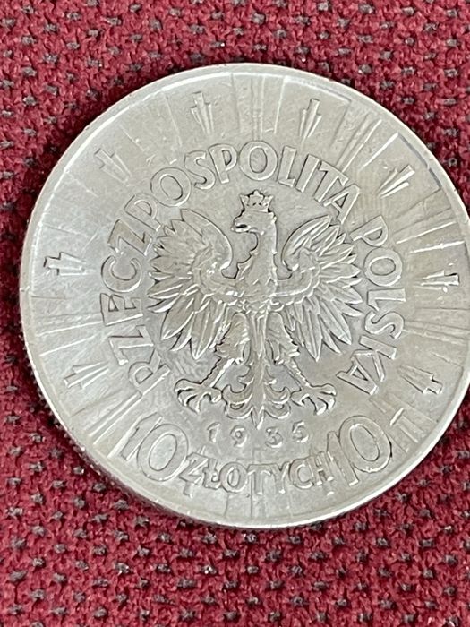 Moneta Srebrna 10 zł Piłsudski 1935