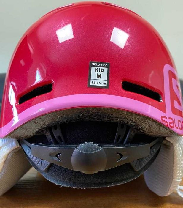 Kask narciarski dziecięcy Grom Visor Salomon Pink 53-56 cm