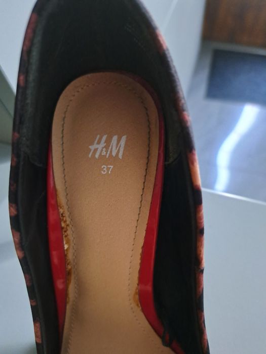 Panterkowe szpilki roz. 37 H&M