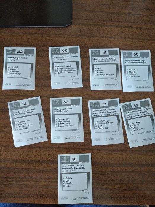 Vários cromos da Panini