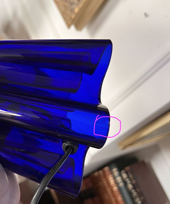 Lampa LeKlint Le Klint duńska Dania szkło gięte vintage 1970 ikona designu klasyk duńskiego danish lampka stołowa unikat kolekcjonerska