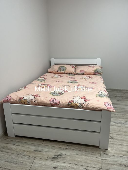 Дерев'яне ліжко, односпальне, двоспальне, вільха , ясен, дуб