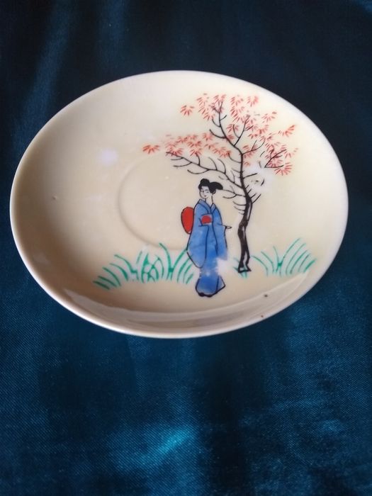 Śliczna japońska Stara porcelana filiżanka