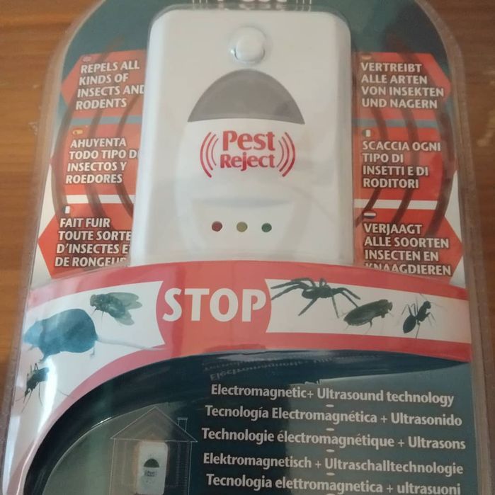 Repelente Pest Reject, Ultra-sónico (p/ ratos, insectos)