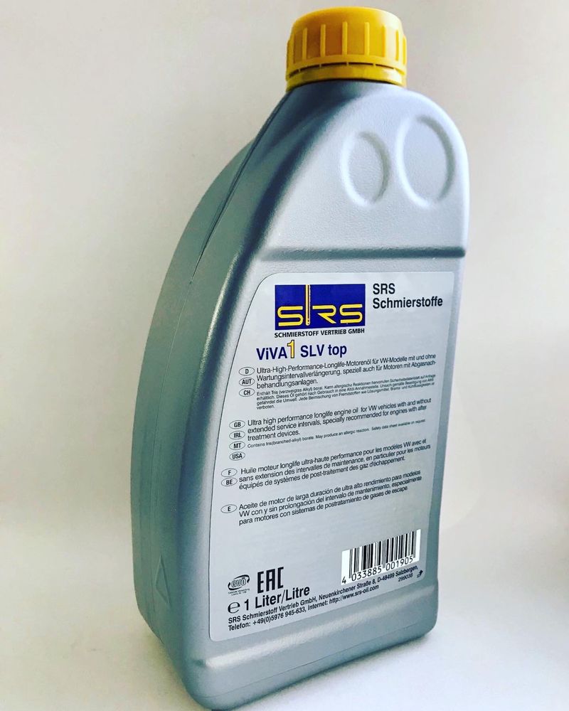 5w30 SRS VIVA 1 SLV top премиальное немецкое масло 507 допуск: 450 грн ...