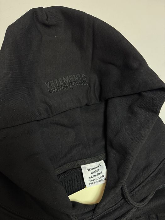 Худі Vetements Embossed Logo M L hoodie balenciaga rick