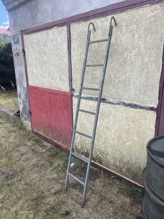 drabina stalowa z hakami