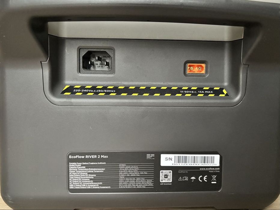 Портативная зарядная станция EcoFlow RIVER 2 Max — 512 Вт·ч