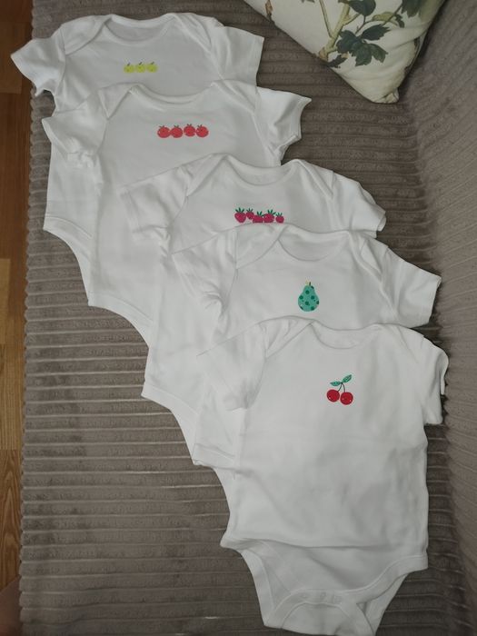 Body dziewczęce z krótkim rękawem 92 FF owoce