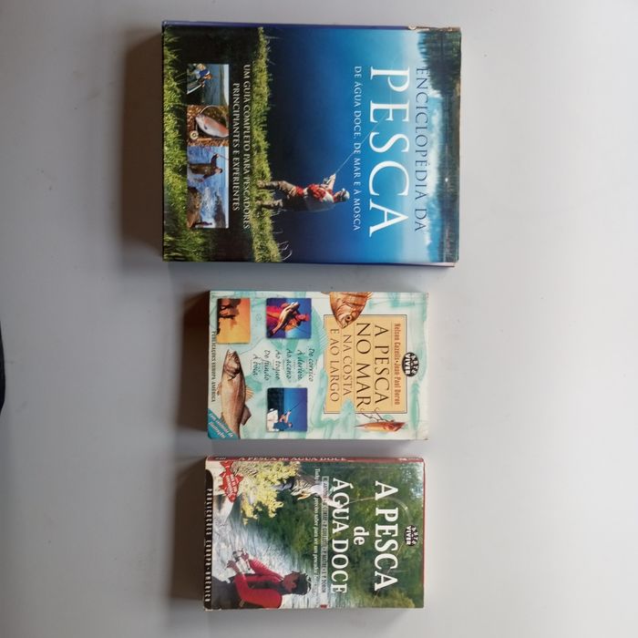 Vendo livro 3 livros de pesca