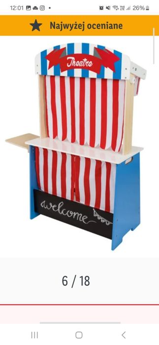 Sklep drewniany dla dzieci.