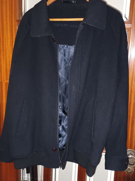 Blusão de fazenda azul escuro