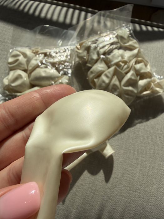 Balony perłowe ecru kremowe 42 sztuki średnie 32/33cm