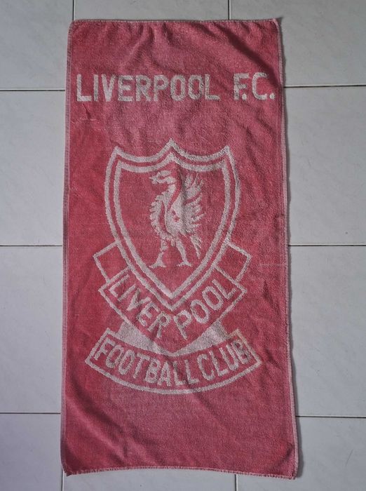 Toalha muito antiga do Liverpool F. C.