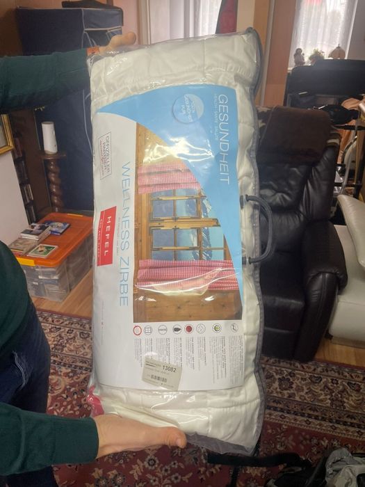 Poduszka 40x80 nowa wygodna hefel wellness zirbe