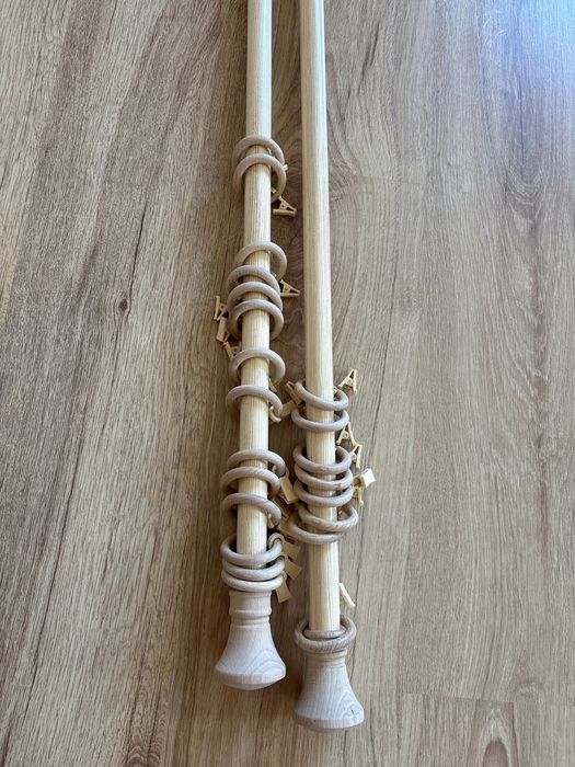 Karnisz drewniany 200 cm 4 sztuki