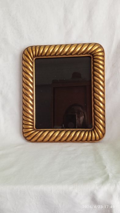 Moldura lacagem ouro velho