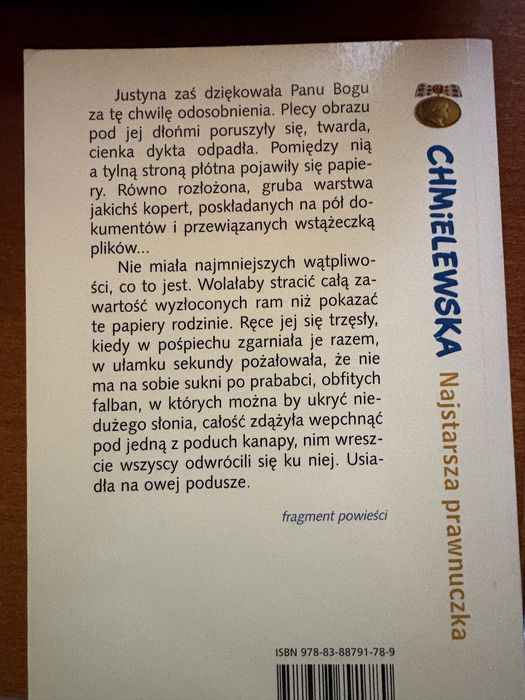 Joanna Chmielewska -Zapalniczka i Najstarsza prawnuczka
