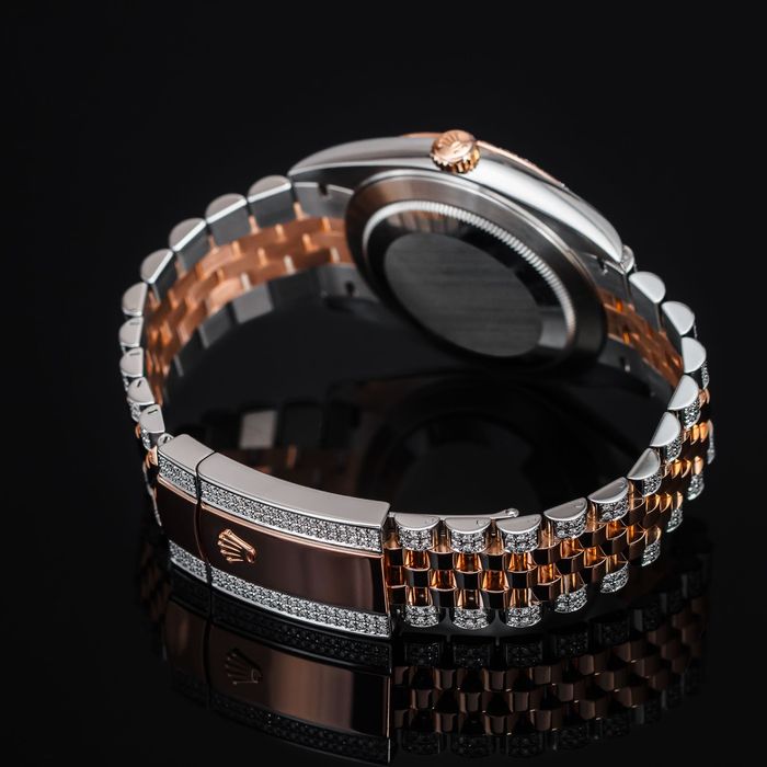 ICED Rolex Datejust 41 tarcza czekoladowa