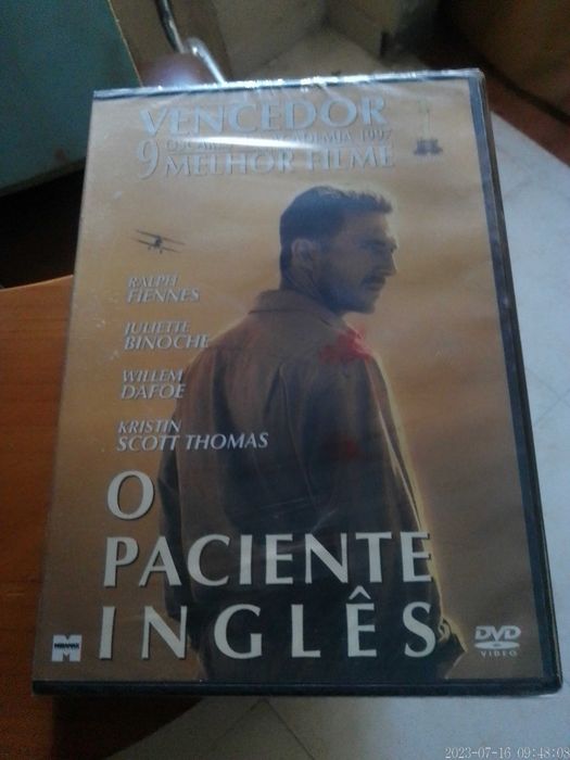 Dvd NOVO O Paciente Inglês PLASTIFICADO Filme c/ Ralph Fiennes Binoche