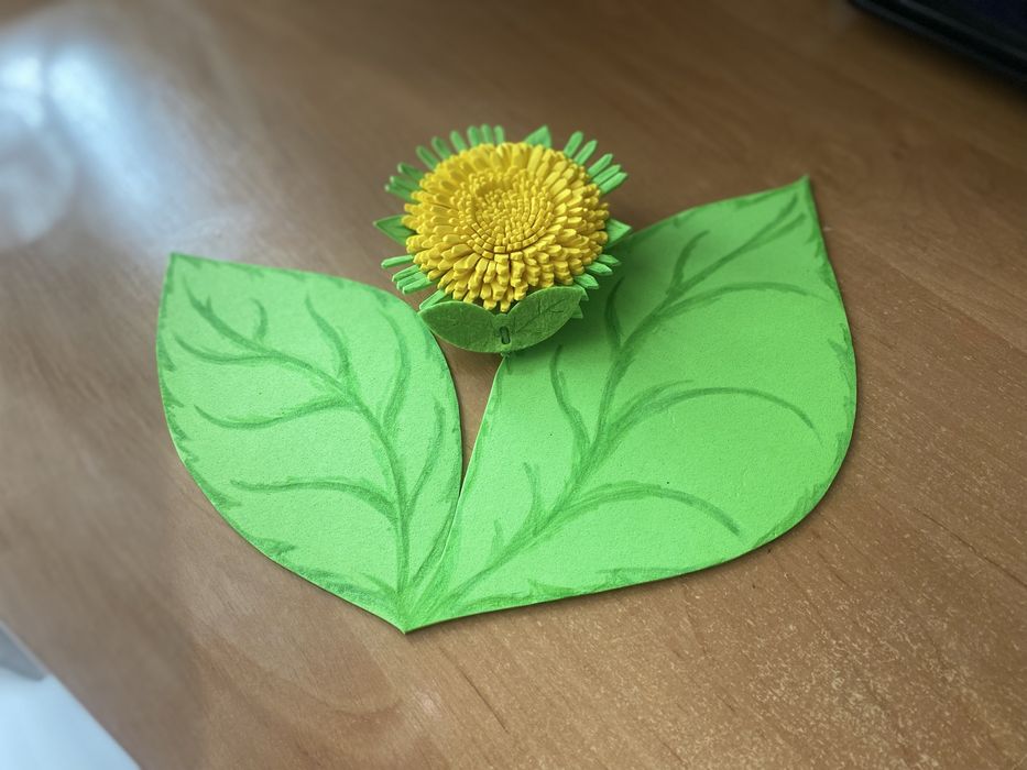 Обруч кульбаби з фоамірану