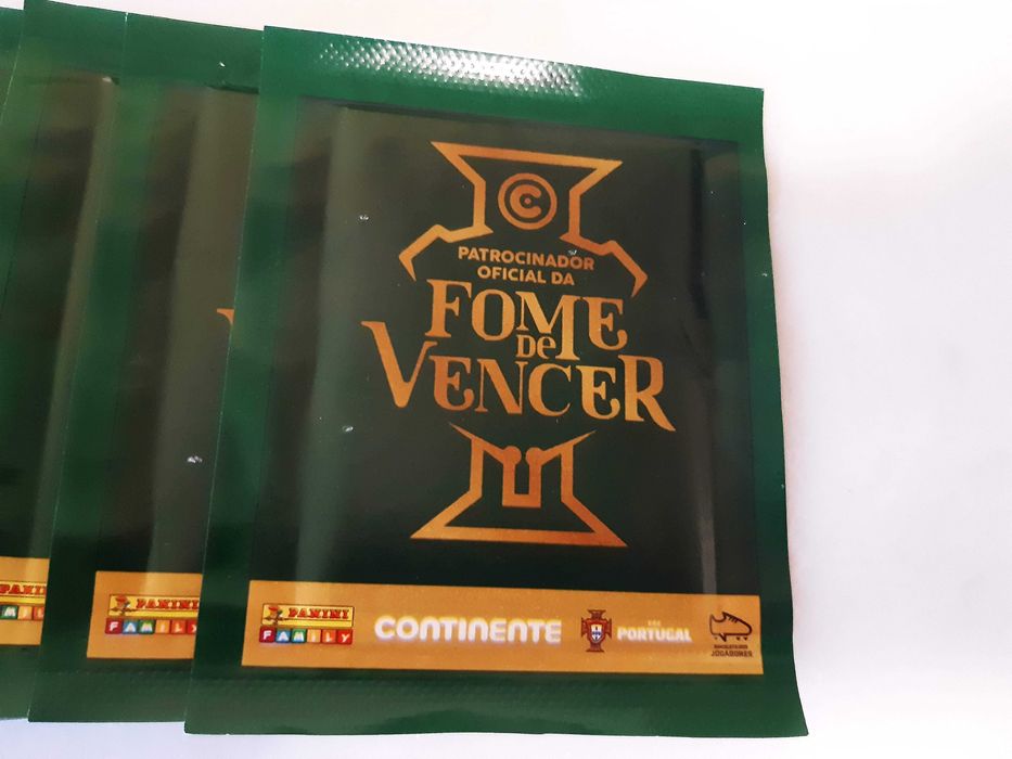 52 saquetas de 4 cromos/cada, Europeu de Futebol 2020, novos