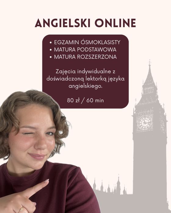 Korepetycje języka angielskiego online