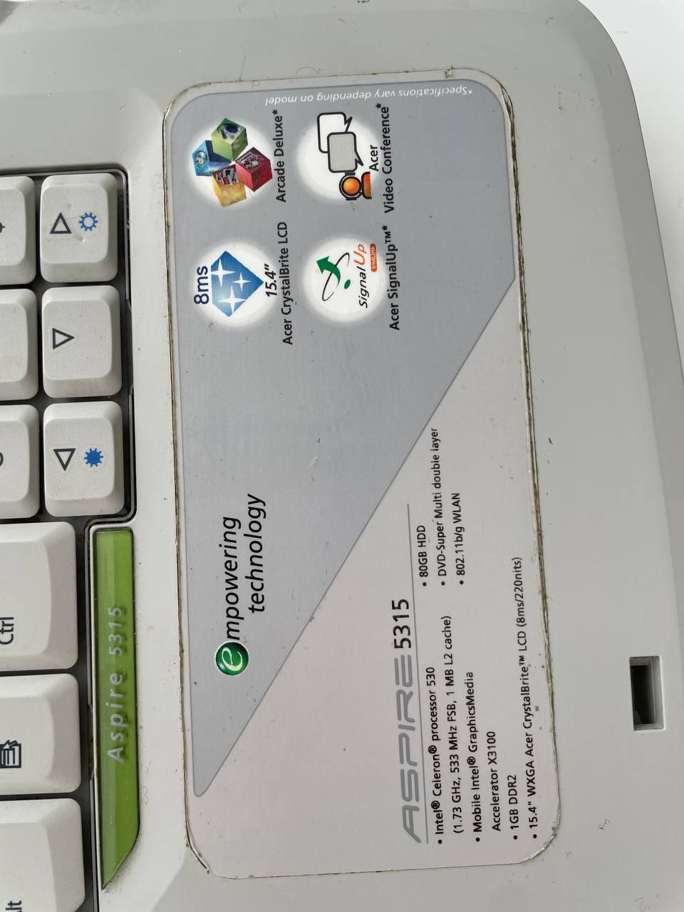 Ноутбук Acer Windows XP: 2 000 Грн. - Ноутбуки Киев На Olx