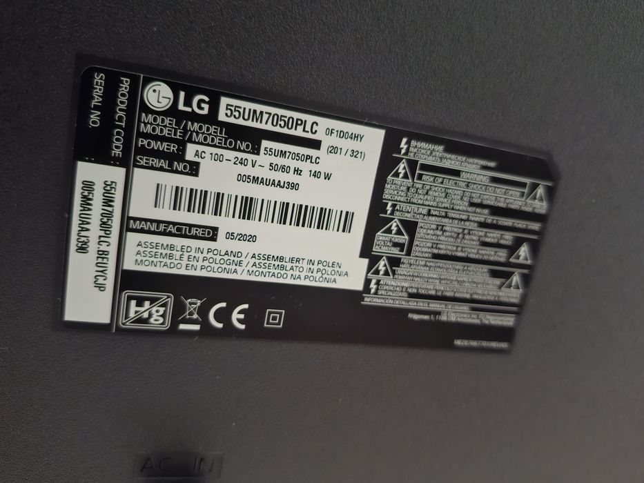 Lg uhd 4k 55UM7050 stanie idelany