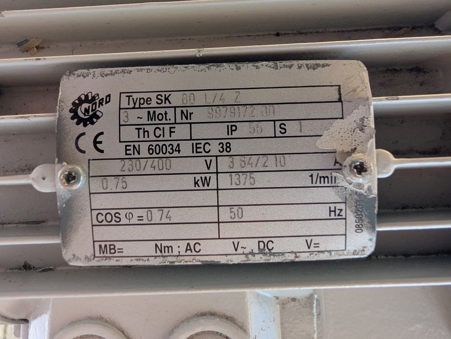 Motoreduktor NORD 0,75kW