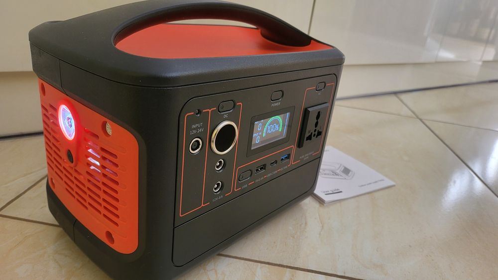 Портативна зарядна ствнція YW500 600W, чистий сінус!