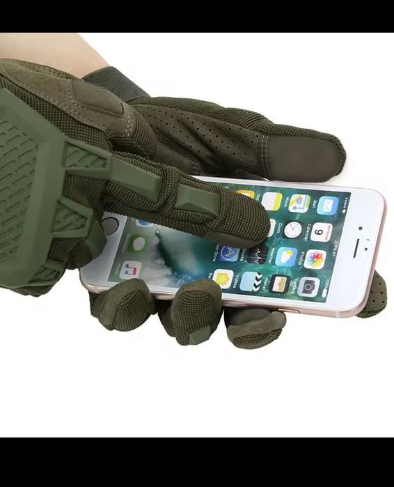 Rękawiczki Taktyczne z Ekranem Dotykowym – Pełne Palce
