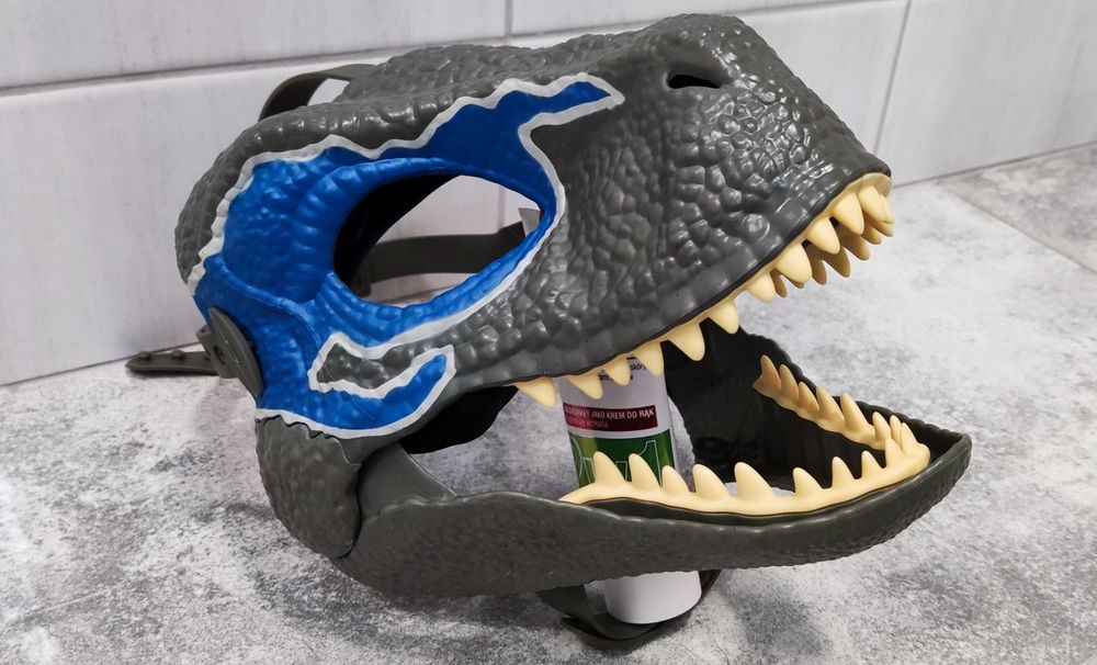 Dino Maska Mattel Velociraptor fursuit furry mask oryginał Wołowice