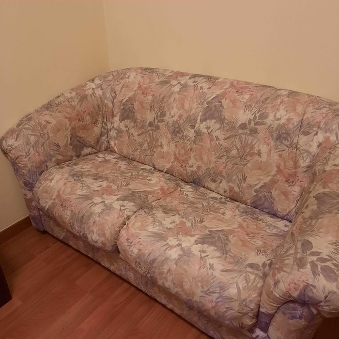 Sofá 2 lugares, com cama em bom  estado.