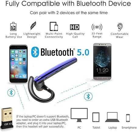 Bezprzewodowa słuchawka do rozmów BLUETOOTH mikrofon dla kierowców 494