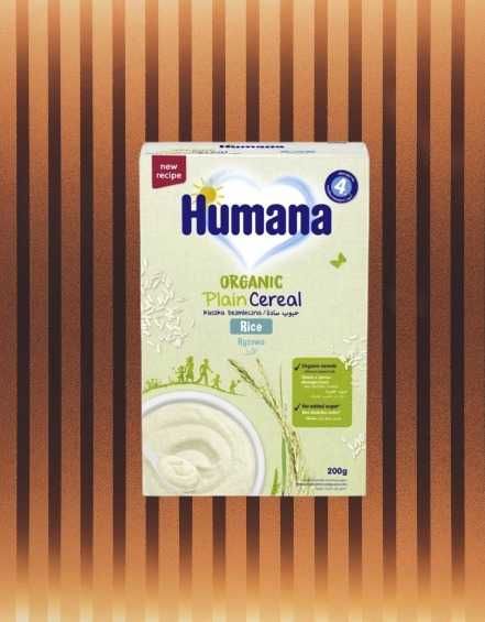 Детская каша Humana безмолочная рисовая