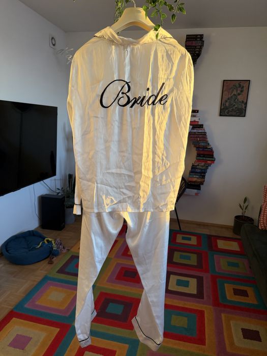 Piżama biała Bride panna młoda ślubna XL 42 Boohoo