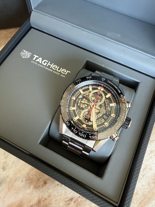 TAG Heuer Carrera Skeleton CAR2A1W.BA0703 Full Set serwis