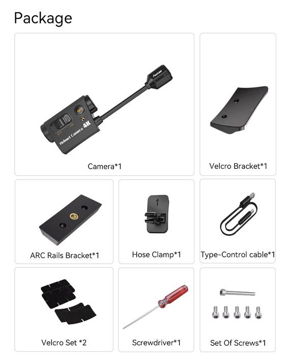 Камера RunCam Helmet 4K на шолом