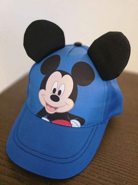 Nowa czapka z daszkiem Myszka Miki (Disney) z uszami, rozm. 52 cm