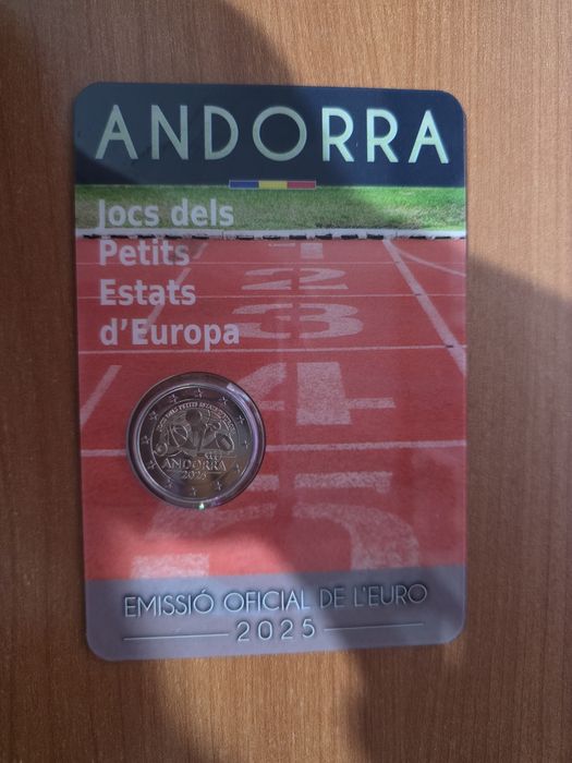 2 moedas comemorativas de 2€ de Andorra de 2025