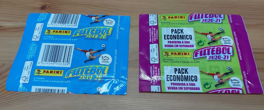 Lote 12 saquetas cromos fechadas Futebol 2011/12 até 2020/21 Panini