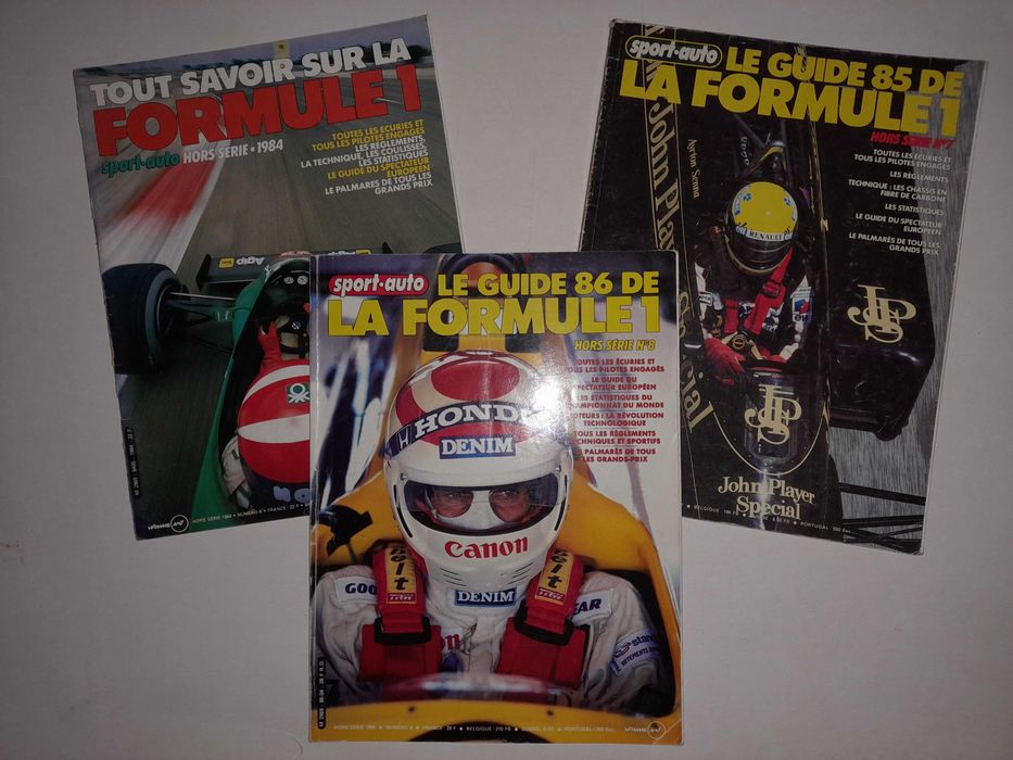Revistas Sport Auto guia F1  Lauda Senna Prost Piquet Mansell