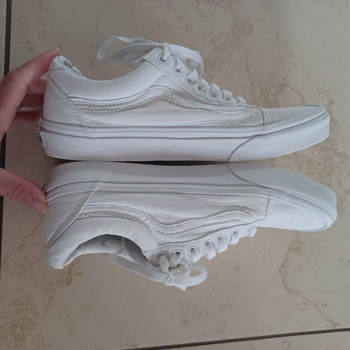 Trampki VANS OLD SKOOL oryginalne białe 40,5/26 cm