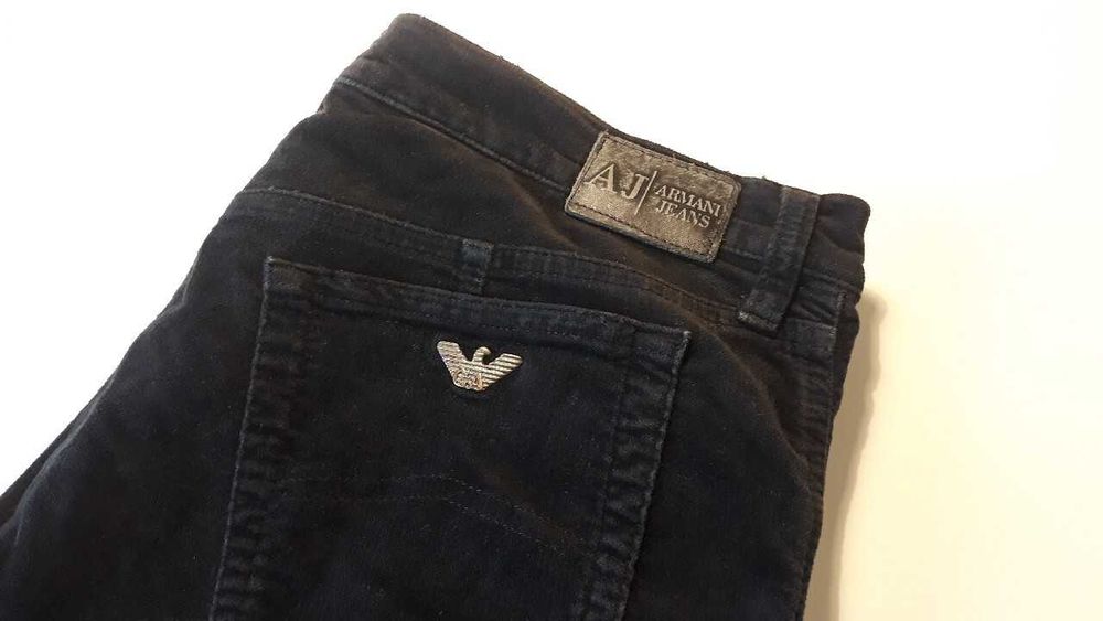 spodnie męskie sztruksy ARMANI JEANS 33 Jakość BDB