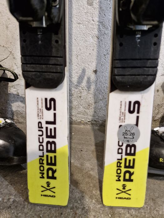 Head rebels 124 cm buty Rossignol