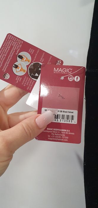 Wyszczuplajace spodnie aksamitne MAGIC nowe M