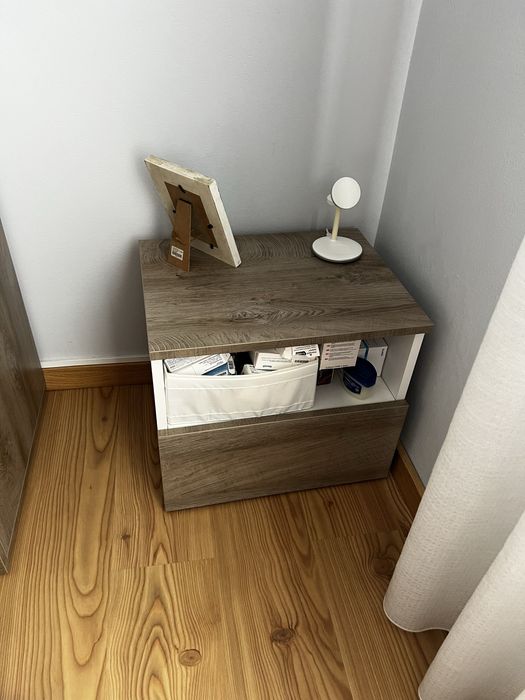 Quarto carvalho e branco conforama